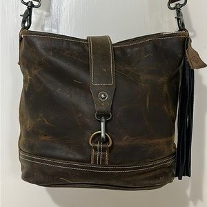 Myra Leather Real Bliss bag. Has a cute leather tassel.